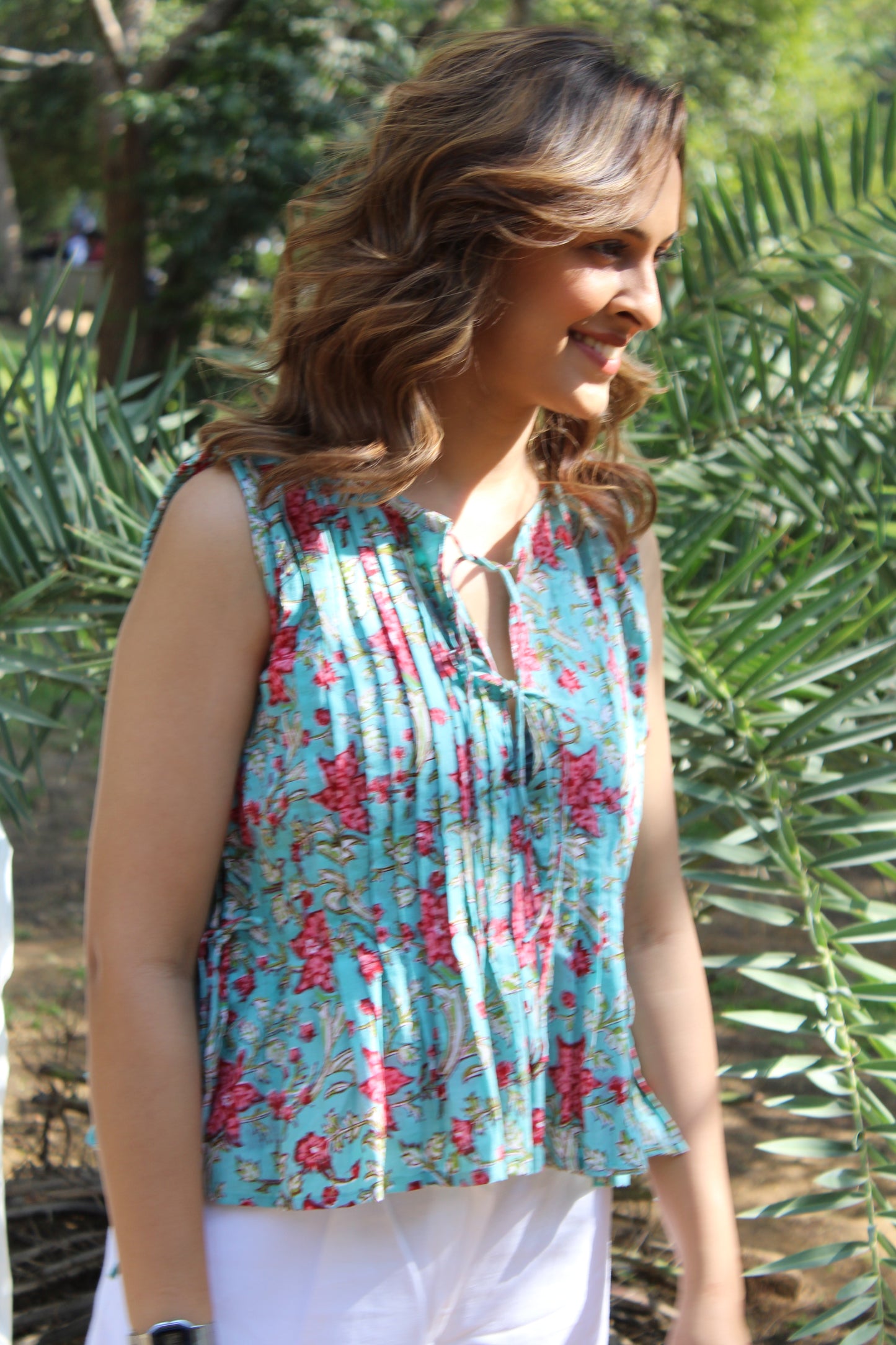 Starfighter pleated top