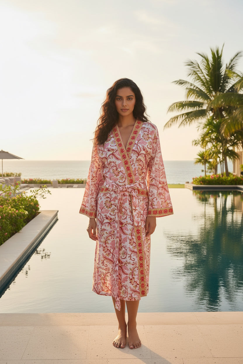 Blush pink Bathrobe