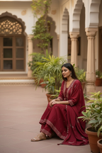 Laal chiraiya 3 piece suit set