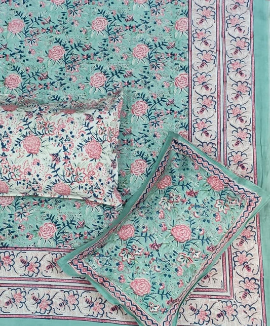 Claude Monet Block Print Bedcover