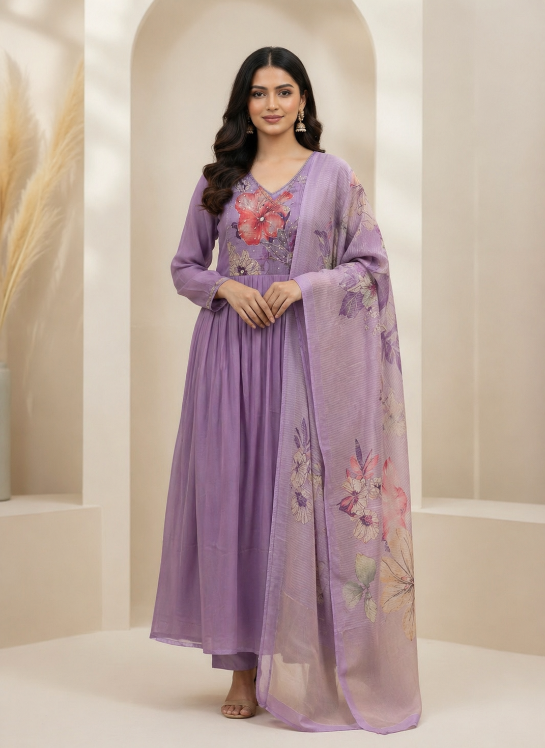 Lavi Lis 3 piece Organza suit set Main image