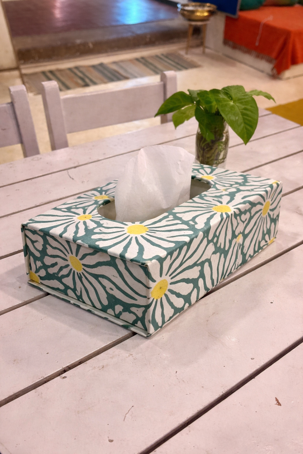 Block print Tissue box Main image