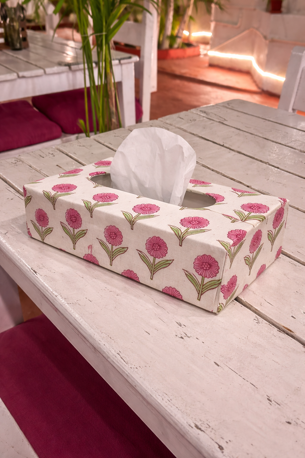 Block print Tissue box