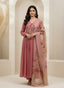 Peachy Lis 3 piece Organza suit set