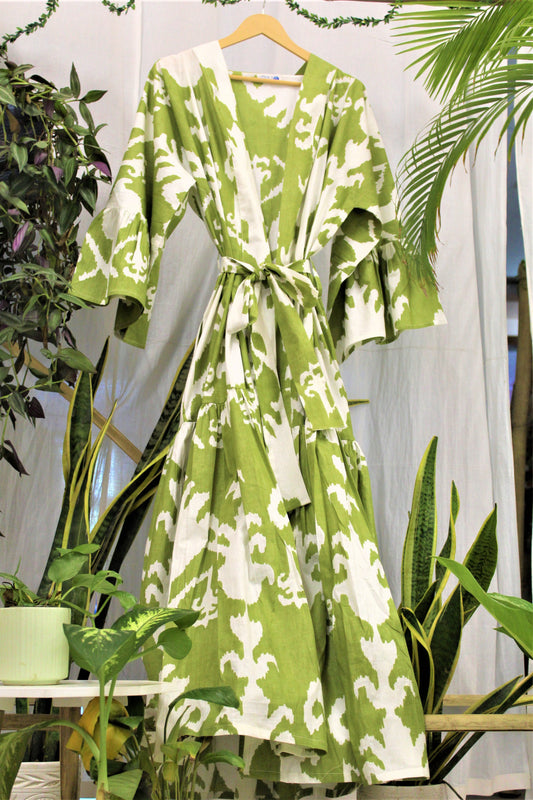 Granny Smith Angrakha maxi dress