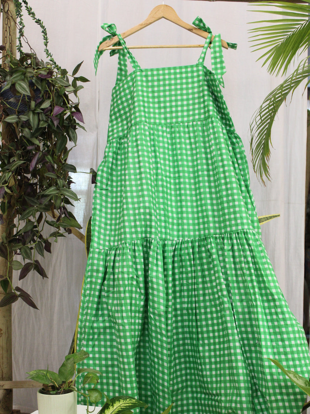 Radiant Tie-up maxi dress