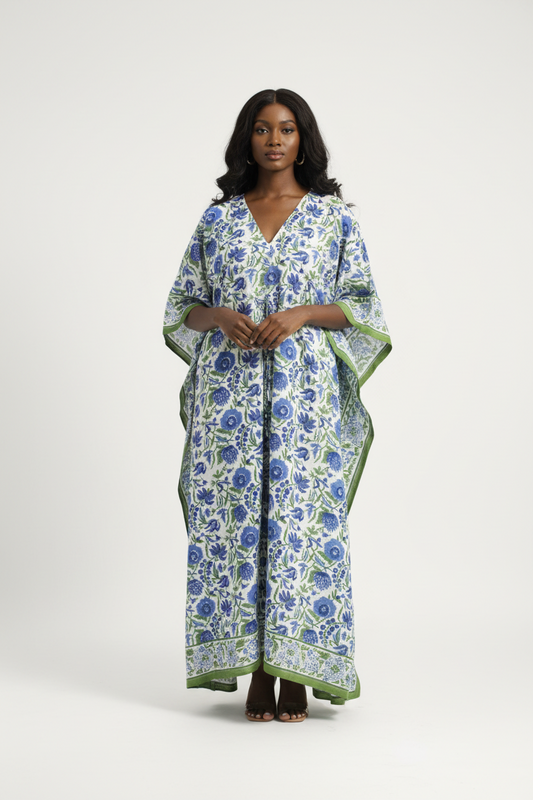 Blue pottery kaftan