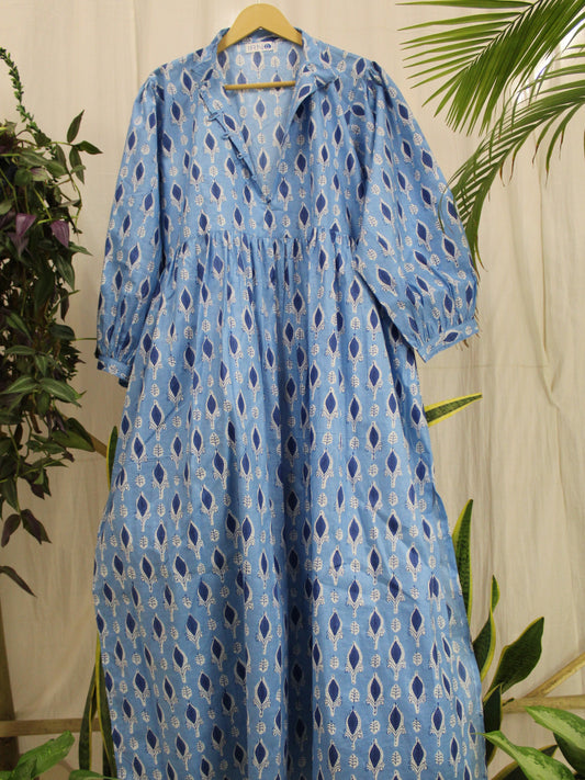 Blue basil free fall dress