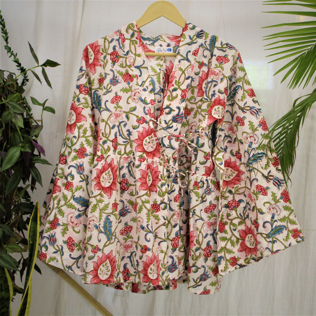 White Tulip Angrakha top