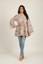 White Tulip Angrakha top