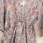 Mughal blue floral dress