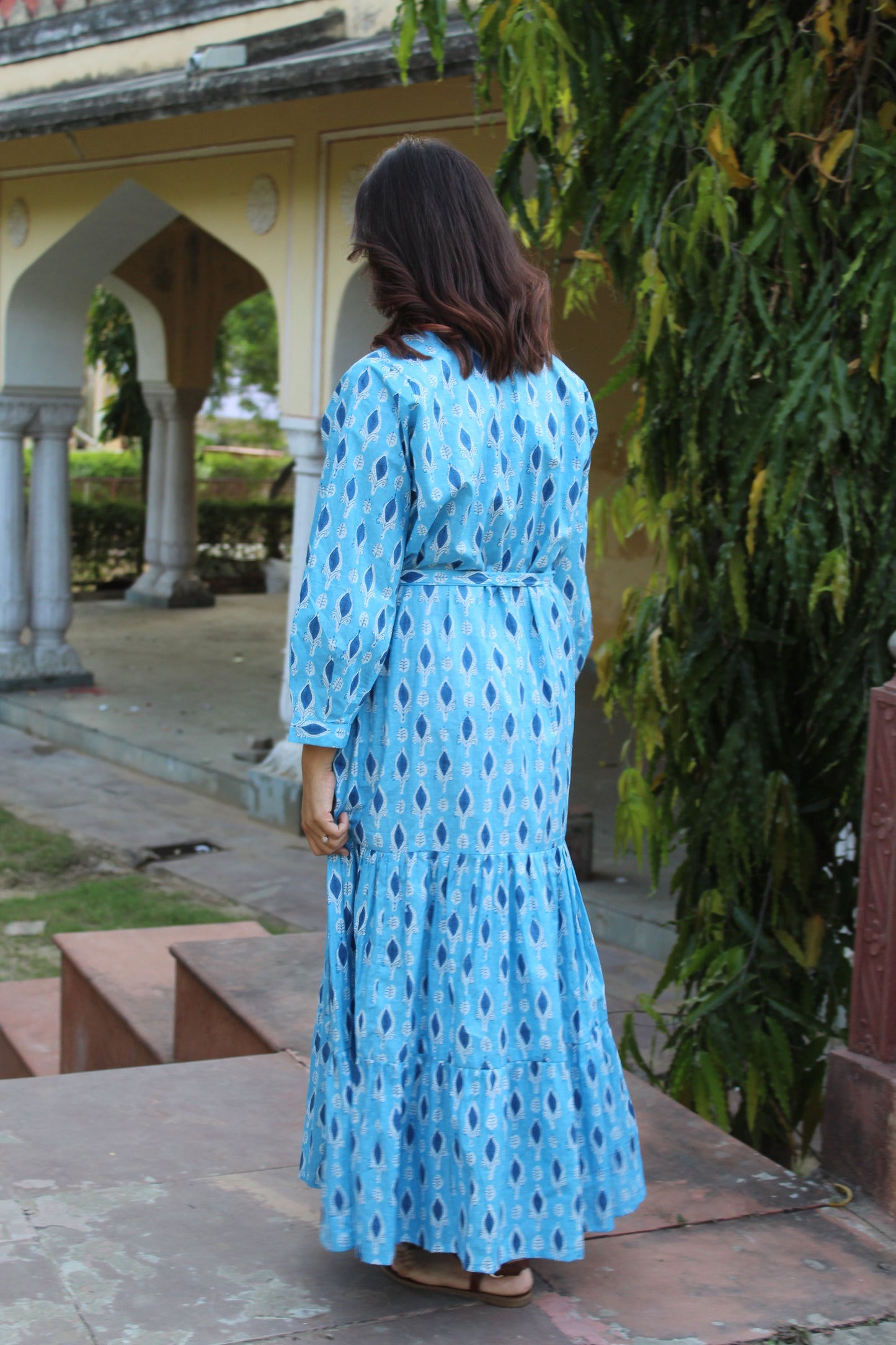 Blue Basil Angrakha Dress