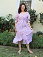 Mughal pink floral dress