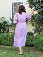 Mughal pink floral dress