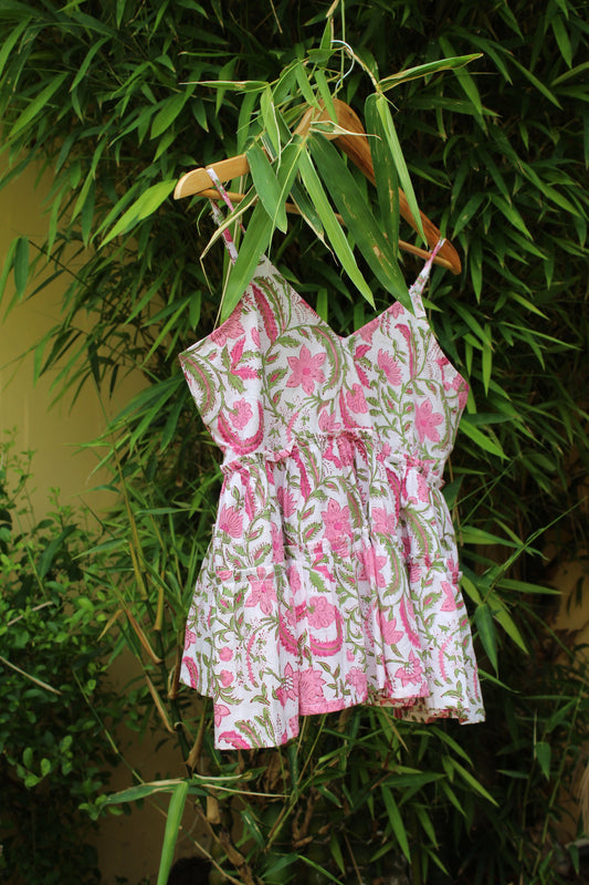 Pink Garden Flair Crop Top