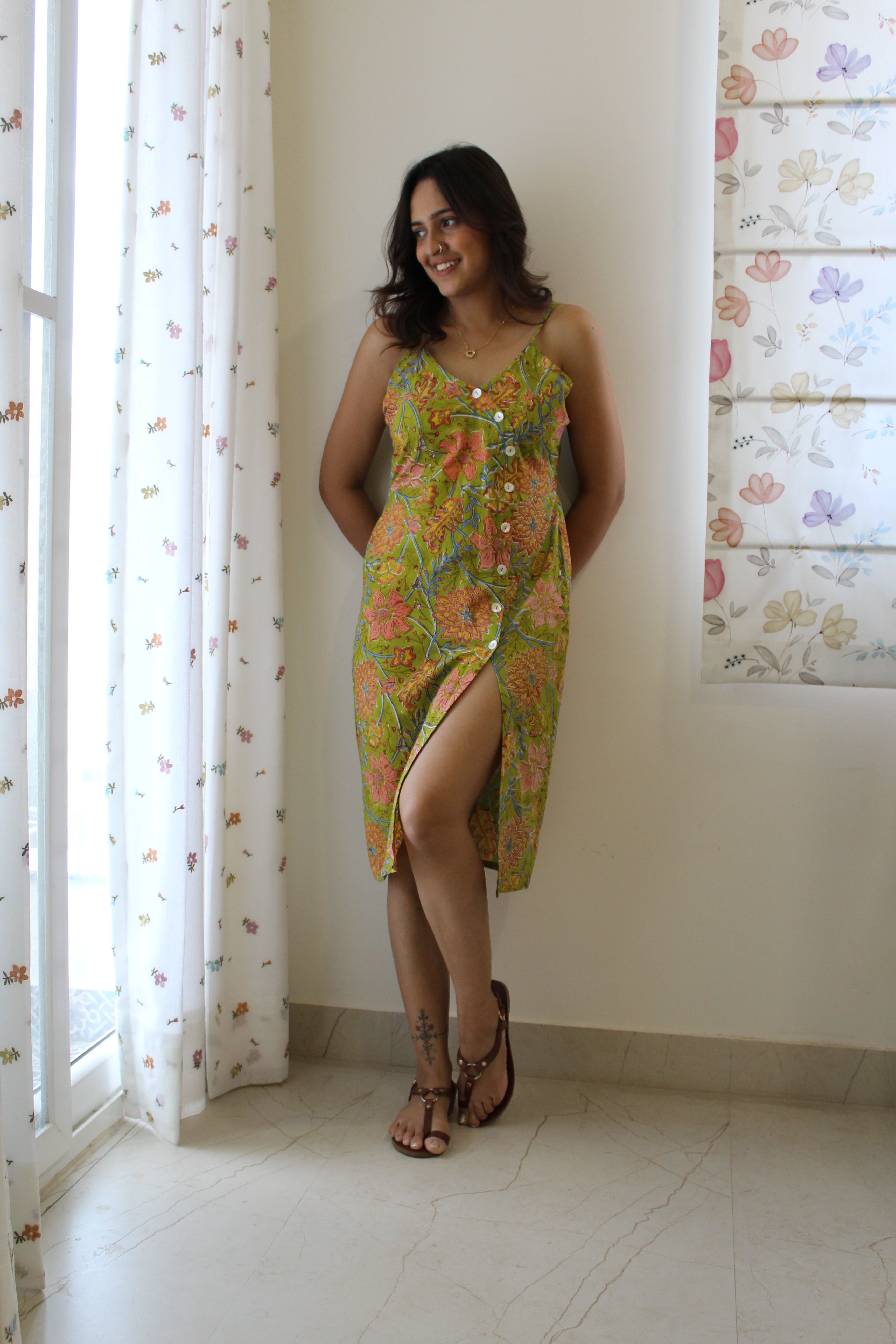 Margarida slit dress