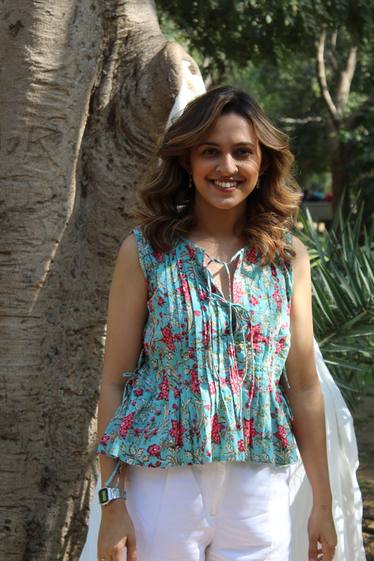 Starfighter pleated top