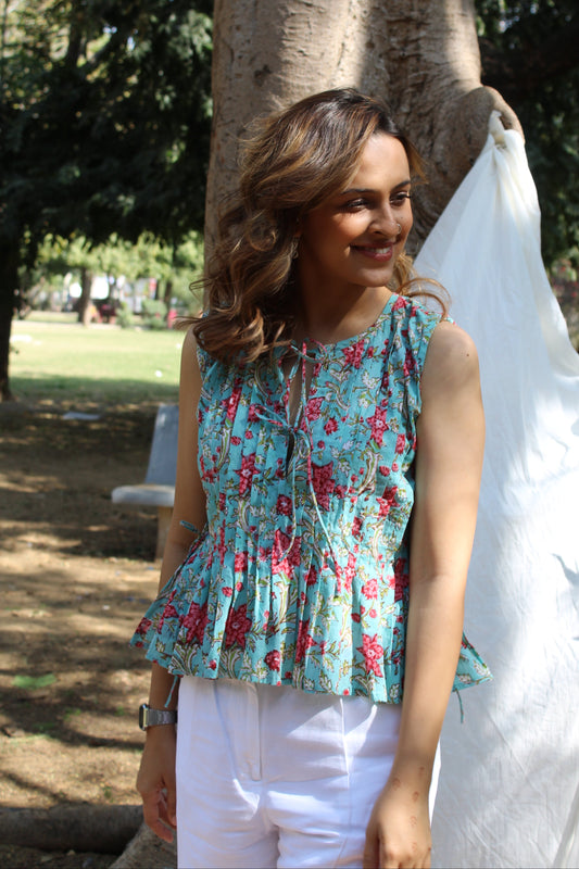 Starfighter pleated top