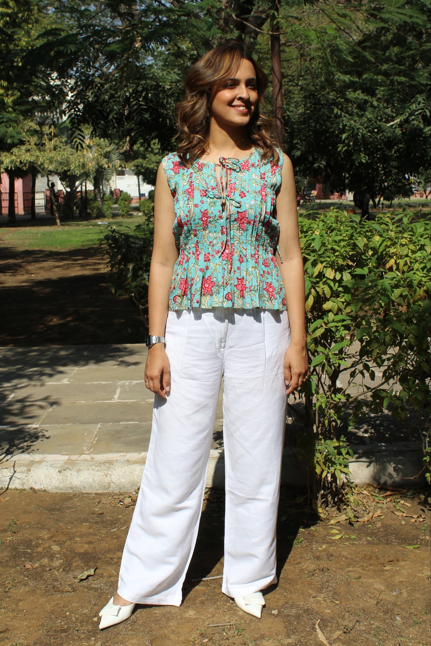 Starfighter pleated top