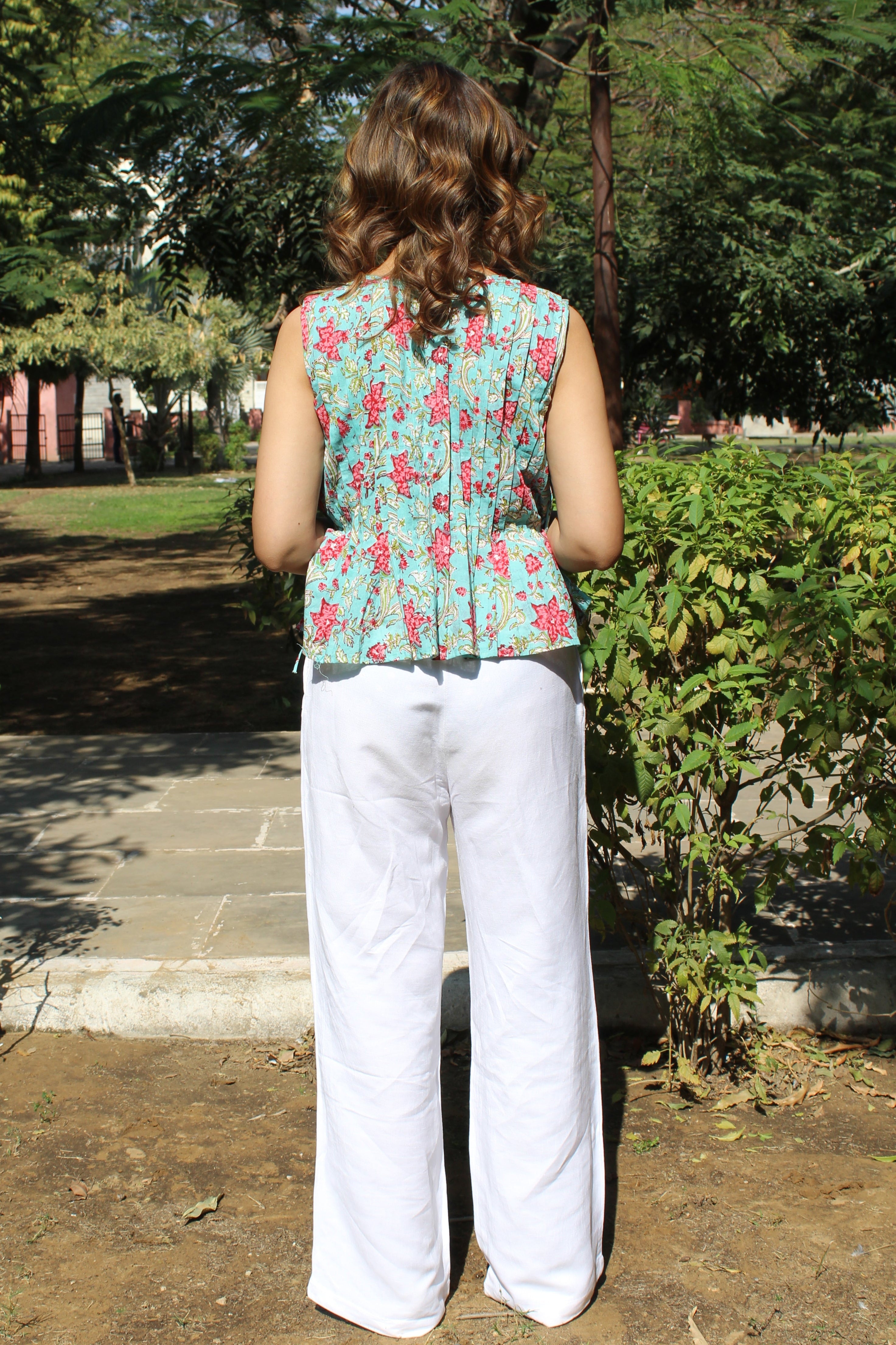 Starfighter pleated top