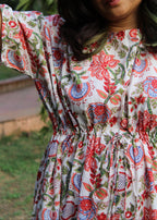 White chintz Pionie Dress