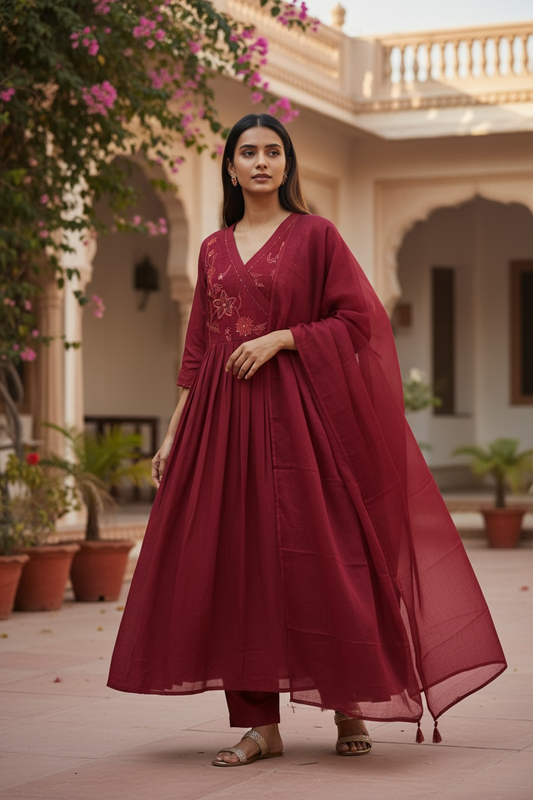 Anaarkali 3 piece suit set