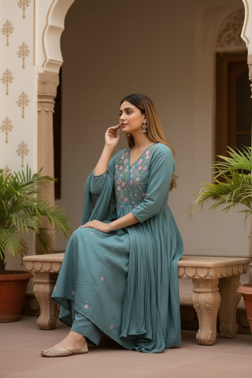 Sagarali 3 piece suit set