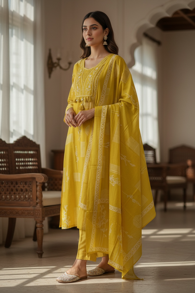 Sura Cassia 3 piece kurta set