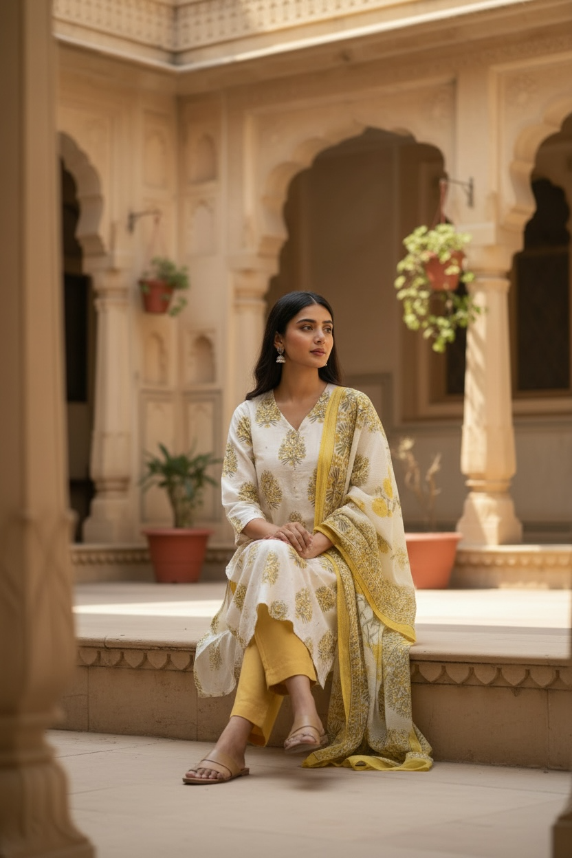 Genda Flavia 3 piece kurta set