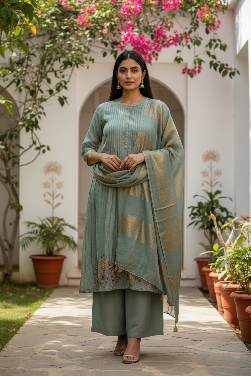 Zamris 3 piece Kurta Set Main image