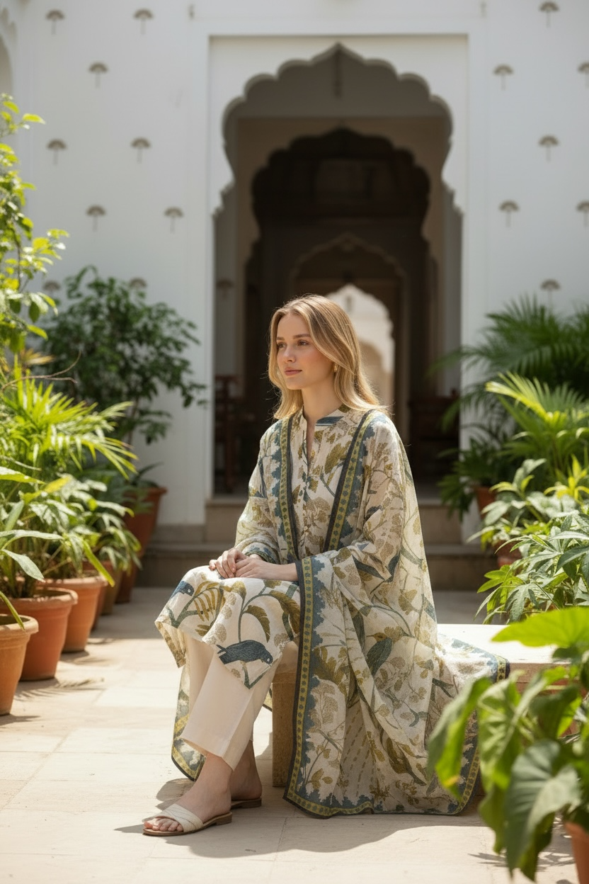 Royal Bulbul 3 piece suit set Secondary image