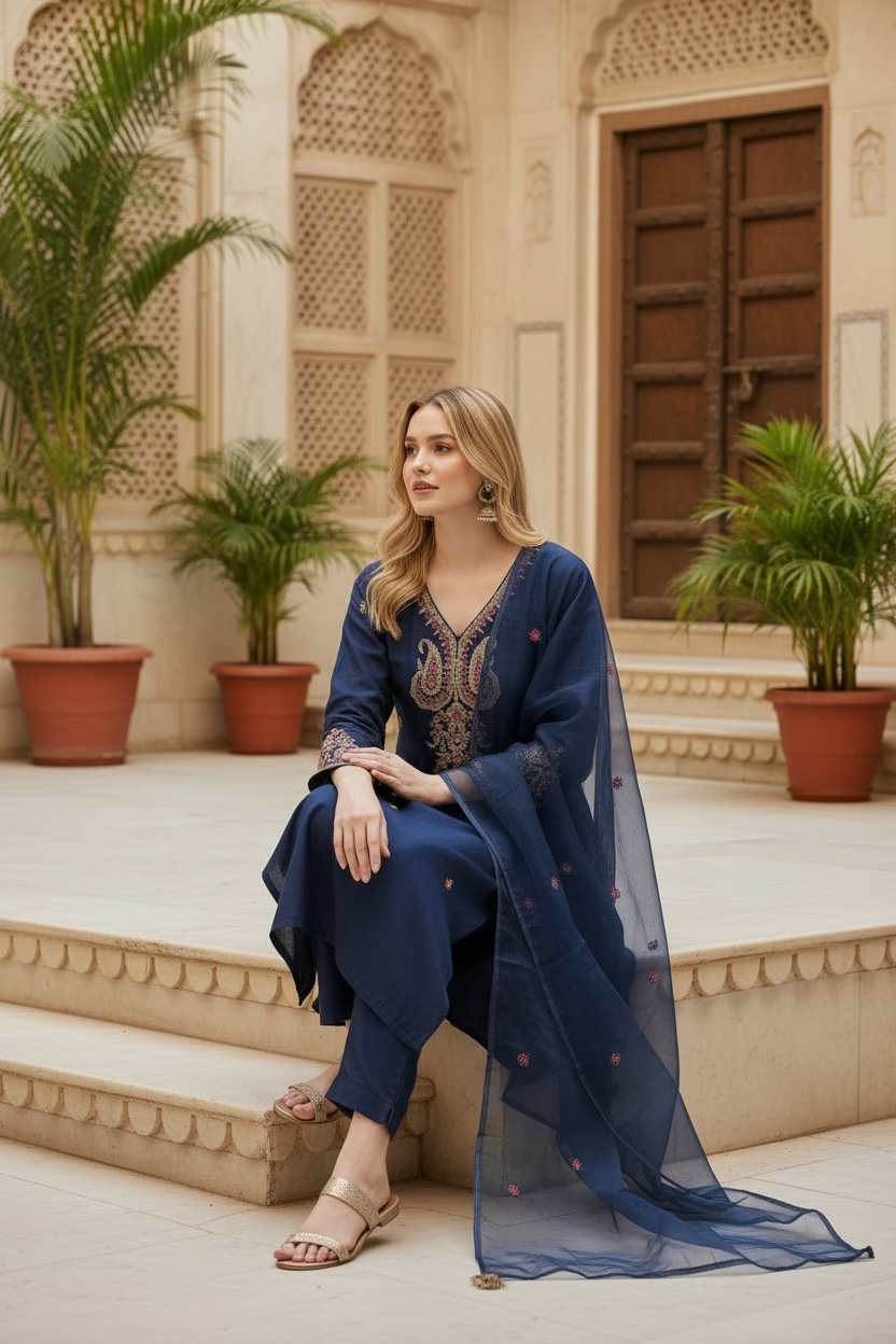 Neelaura 3 piece suit set