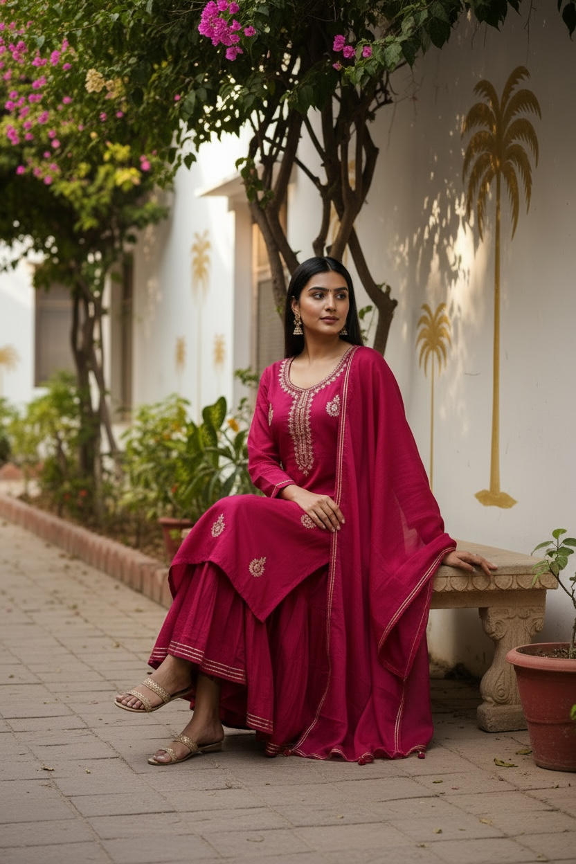 Desi rose 3 piece suit set
